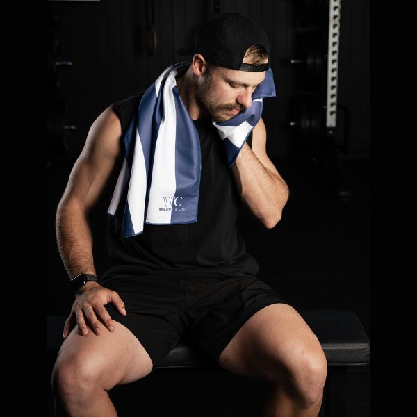 Midnight Blue Sweat Towel - Image 3