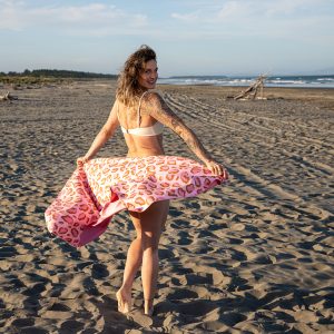 Pink Safari Travel Towel