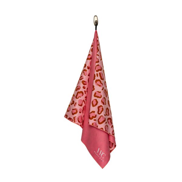 Pink Safari Travel Towel